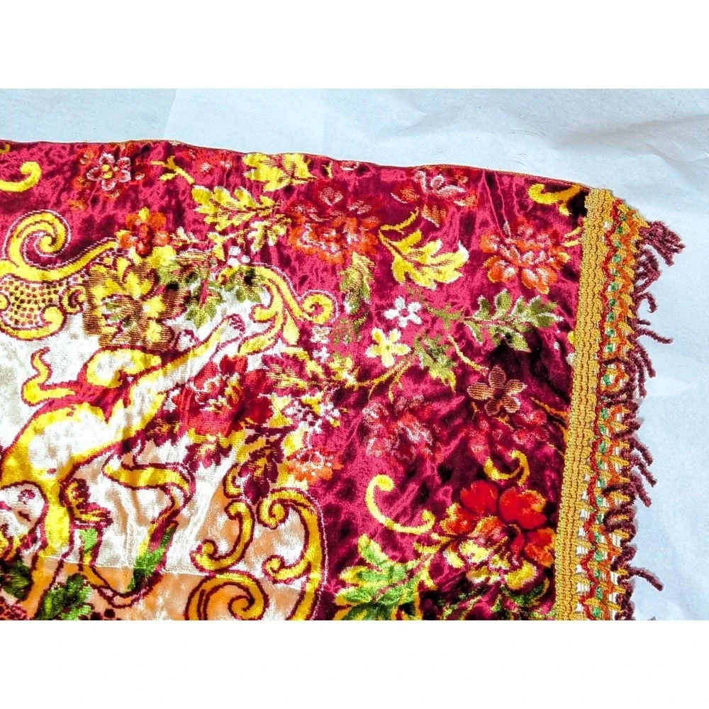 VTG 70s Besana Italian Velvet Tapestry 101